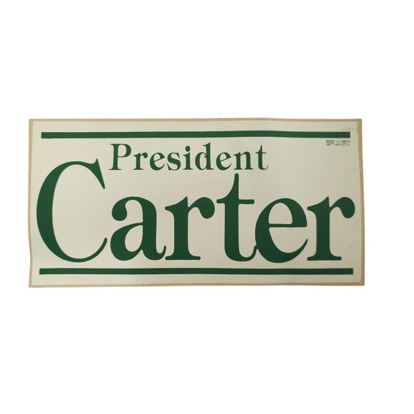 President Carter 1980 Presidential Campaign Re-Election Bumper Sticker Lot NOS - Picture 5 of 6